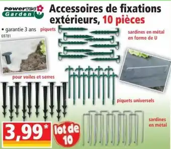 Accessoires de fixations