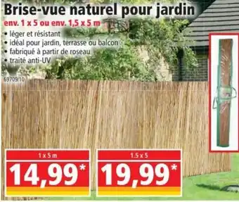 Norma Brise-vue naturel pour jardin offre