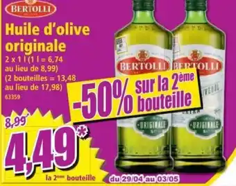 Norma Huile d'olive originale offre