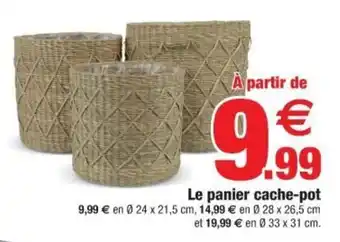 Bazarland Le panier cache-pot offre