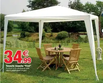 Bazarland Tonnelle blanche "first" offre
