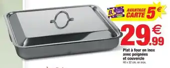 Bazarland Plat à four en inox offre