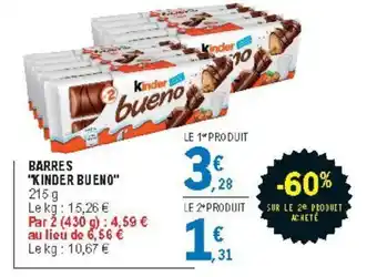 Barres " Kinder Bueno"