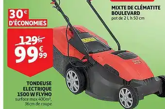 Tondeuse électrique 1500 W Flymo