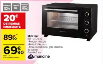 Carrefour Contact Mini Four Mandine offre