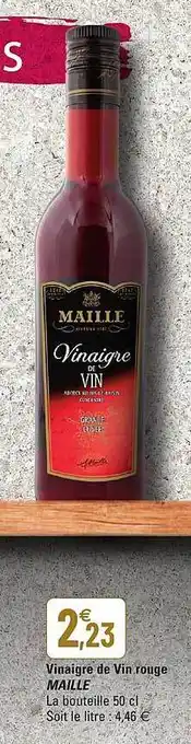 G20 Vinaigre De Vin Rouge Maille offre