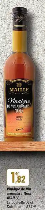 G20 Vinaigre De Vin Aromatise Noix Maille offre