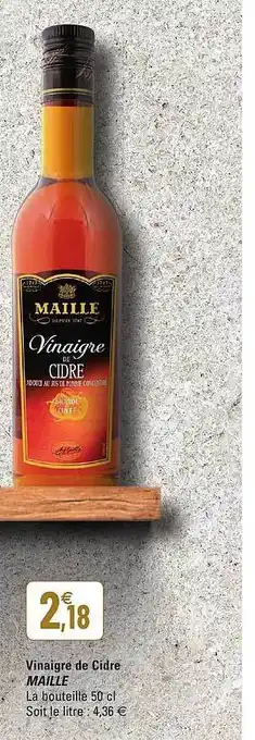 G20 Vinaigre De Cidre Maille offre