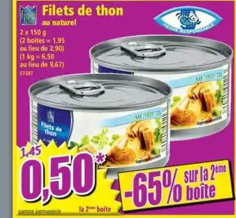 Norma Filets De Thon Fjord offre