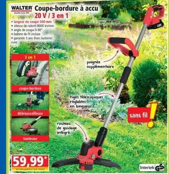 Norma Coupe-bordure à Accu Walter offre