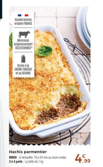 Thiriet Hachis Parmentier offre