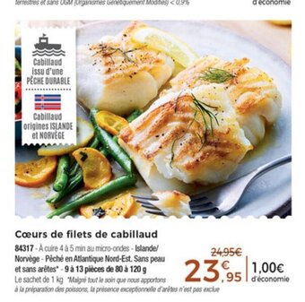 Thiriet Coeurs De Filets De Cabillaud offre