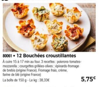 Thiriet 12 Bouchées croustillantes offre