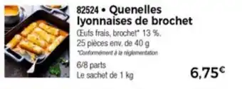 Thiriet Quenelles lyonnaises de brochet offre