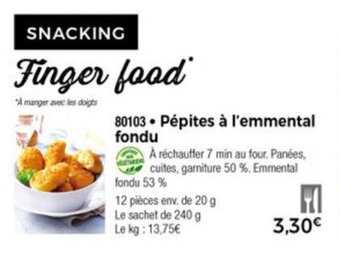 Thiriet Pépites à l'emmental fondu offre