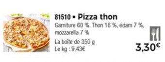 Thiriet Pizza thon offre