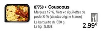 Thiriet Couscous offre