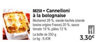 Thiriet Cannelloni à la bolognaise offre