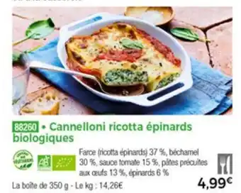 Thiriet Cannelloni ricotta épinards offre