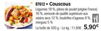 Thiriet Couscous offre