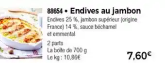 Thiriet Endives au jambon offre