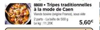 Tripes traditionnelles à la mode de caen