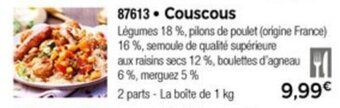 Thiriet Couscous offre