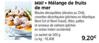 Thiriet Mélange de fruits de mer offre
