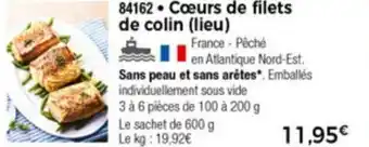 Thiriet Cœurs de filets de colin offre