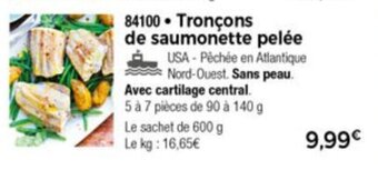 Thiriet Tronçons de saumonette pelée offre