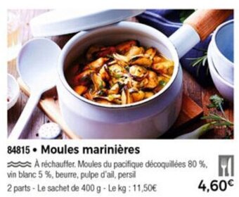 Thiriet Moules marinières offre