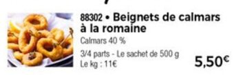 Thiriet Beignets de calmars à la romaine offre