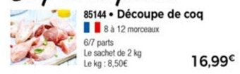 Thiriet Découpe de coq offre