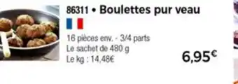 Thiriet Boulettes pur veau offre