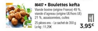 Thiriet Boulettes kefta offre