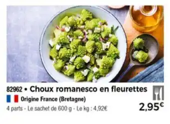 Thiriet Choux romanesco en fleurettes offre