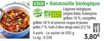 Thiriet Ratatouille biologique offre