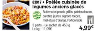 Thiriet Poêlée cuisinée de légumes anciens glacés offre