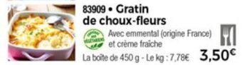 Thiriet Gratin de choux-fleurs offre