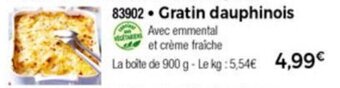 Thiriet Gratin dauphinois offre