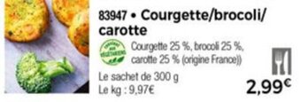 Thiriet Courgette/brocoli/carotte offre