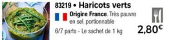 Thiriet Haricots verts offre