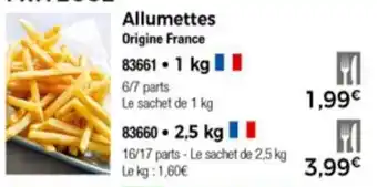 Thiriet Allumettes offre