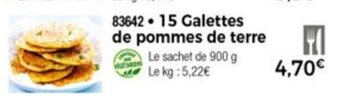 Thiriet 15 Galettes de pommes de terre offre