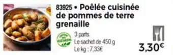 Thiriet Poêlée cuisinée de pommes de terre grenaille offre