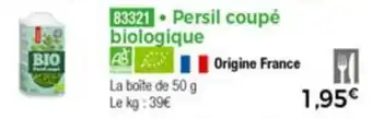 Thiriet Persil coupé biologique offre
