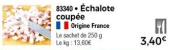 Échalote coupée