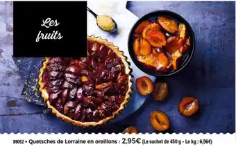 Thiriet Quetsches de lorraine en oreillons offre