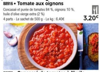 Thiriet Tomate aux oignons offre