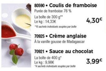Thiriet Coulis de framboise offre